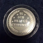 Silver Round ● 1 Troy ounce ● TO OUR VALUED CUSTOMER ● In OEM Plastic ● no date
