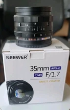 Neewer 35mm f1.7 Manual Focus Prime Fixed Lens Sony E-mount APS-C