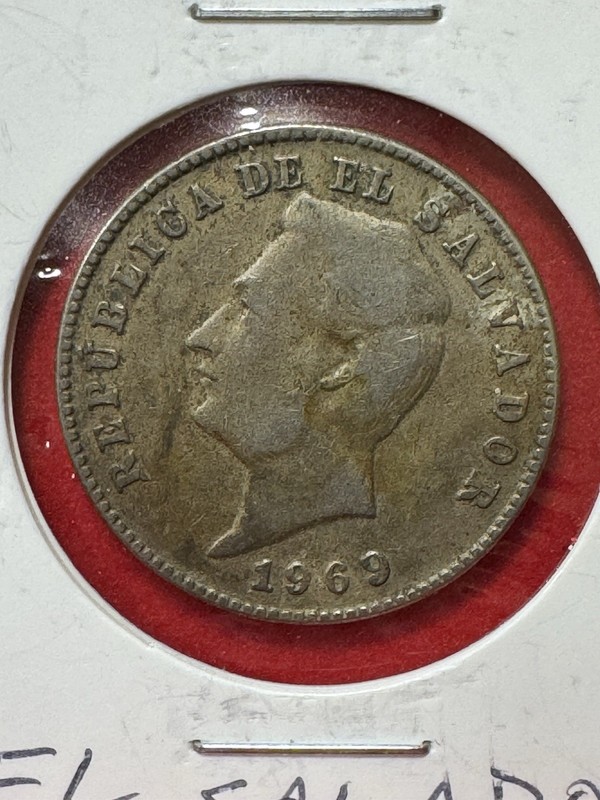 El Salvador 10 centavos · 1969 VF