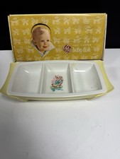 Vintage GE Heat and Serve Baby Food Dish W/Original Box Preowned UNTESTED