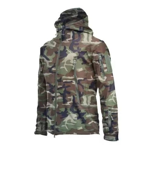 UK Mens patriot Army military comouflage soft zip coat
