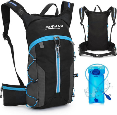 JIANAYANA 3L Trinkrucksack, faltbarer packbarer Trinkblasenrucksack, Ultra-L