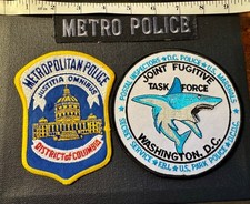 3 Piece Set Metro Washington DC Police Joint Fugitive Task Force Patches