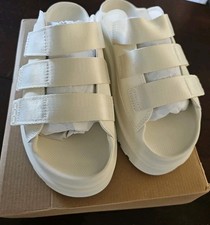 UGG GoldenGlow Platform Slides Sandals In Sand Women Size 9 S/N 1167430  Jsm
