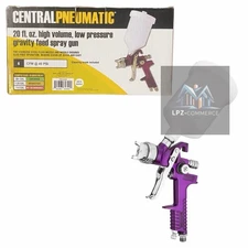 Central Pneumatic 20 oz. Low pressure Gravity Feed Air Spray Gun-6 #62300
