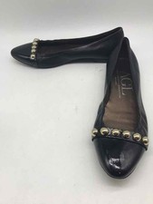 Pre-Owned AGL Black Size 39 Slip On Flats