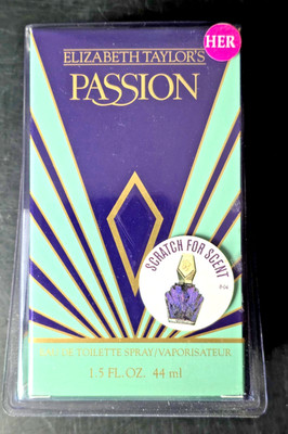 Elizabeth Taylor Passion 1.5 oz EDT Spray HER Sealed Blister Packaging Vintage