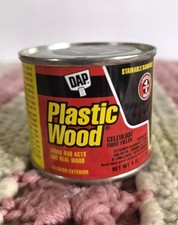 Dap Solvent Wood Filler, Can, Walnut, Plastic Wood 21434 Dap 21434 4 oz
