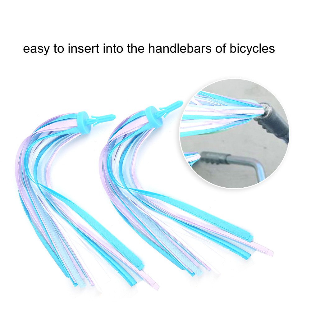 1 Pair Bike Tassel Ribbons Kids Scooter Accessories Handlebars Streamers For