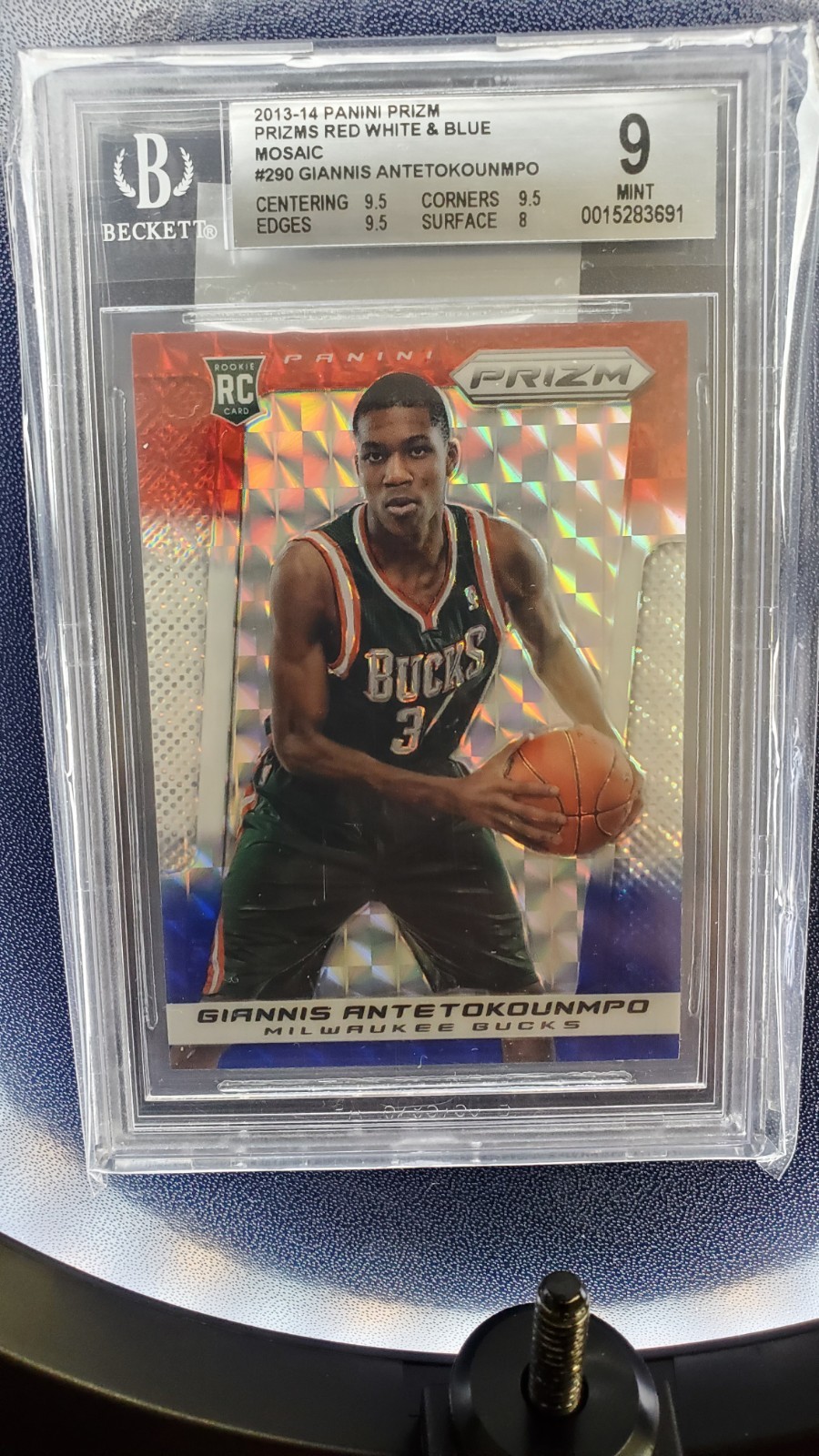 Giannis Antetokounmpo 2013 Prizm #290 Red White Blue Mosaic Price