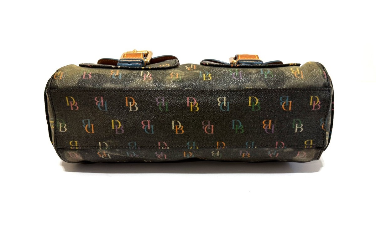 NICE VTG DOONEY & BOURKE Y2K MULTICOLOR DB COATED CANVAS DOUBLE
