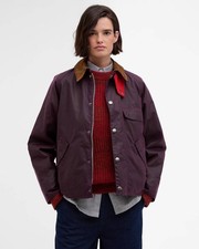 New BARBOUR X PAUL SMITH Grape Transport Waxed Jacket UK 18 EU 44 USA 14 2XL