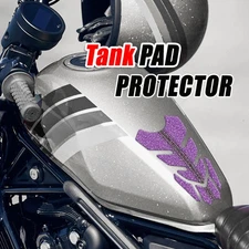 MC Motoparts Purple Rail Shield Gas Tank Pad Cover Protector Removable
