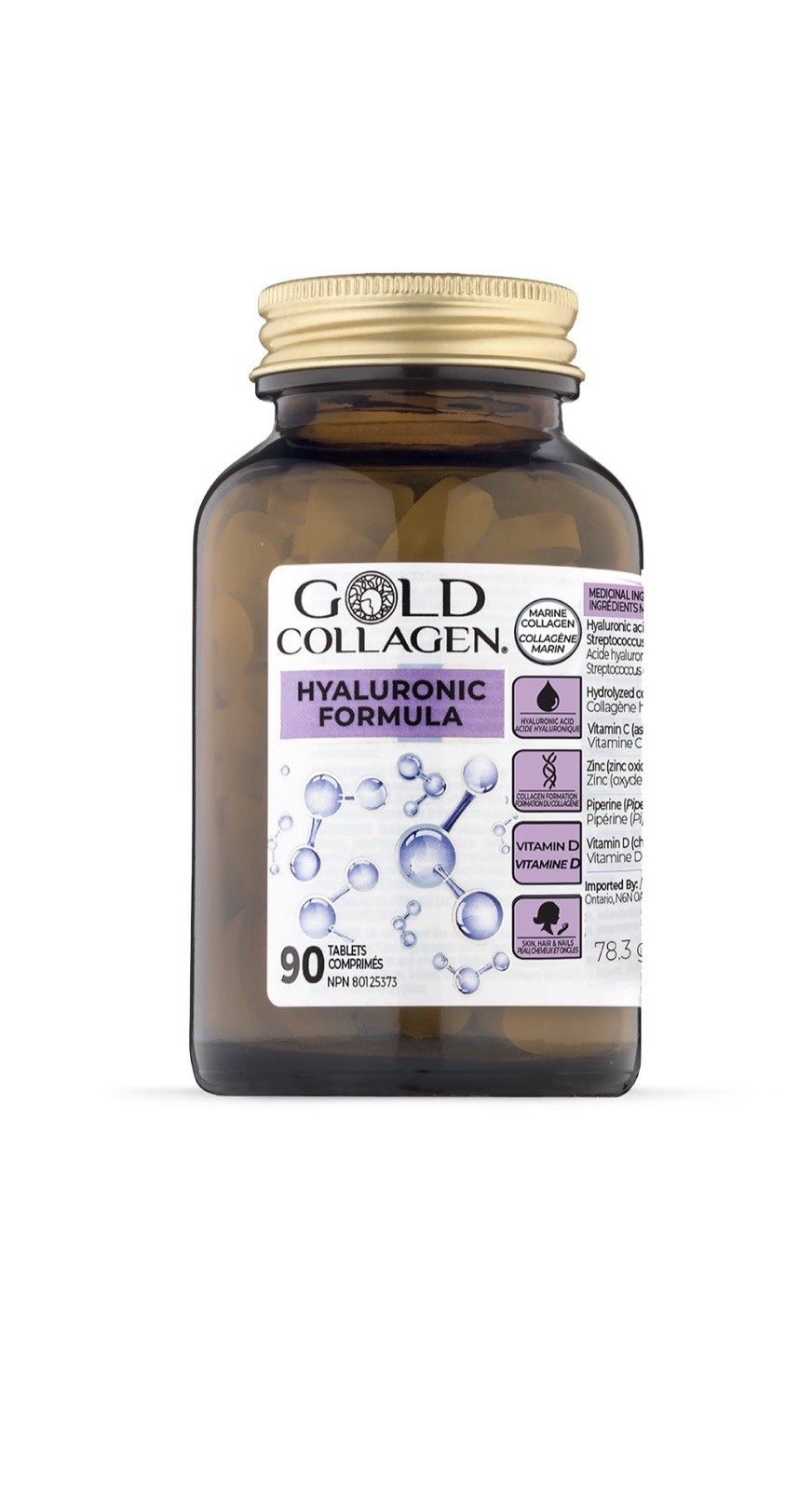 Gold Collagen Hyaluronic Formula Beauty Supplement 90 Tablets Long Exp RRP £36
