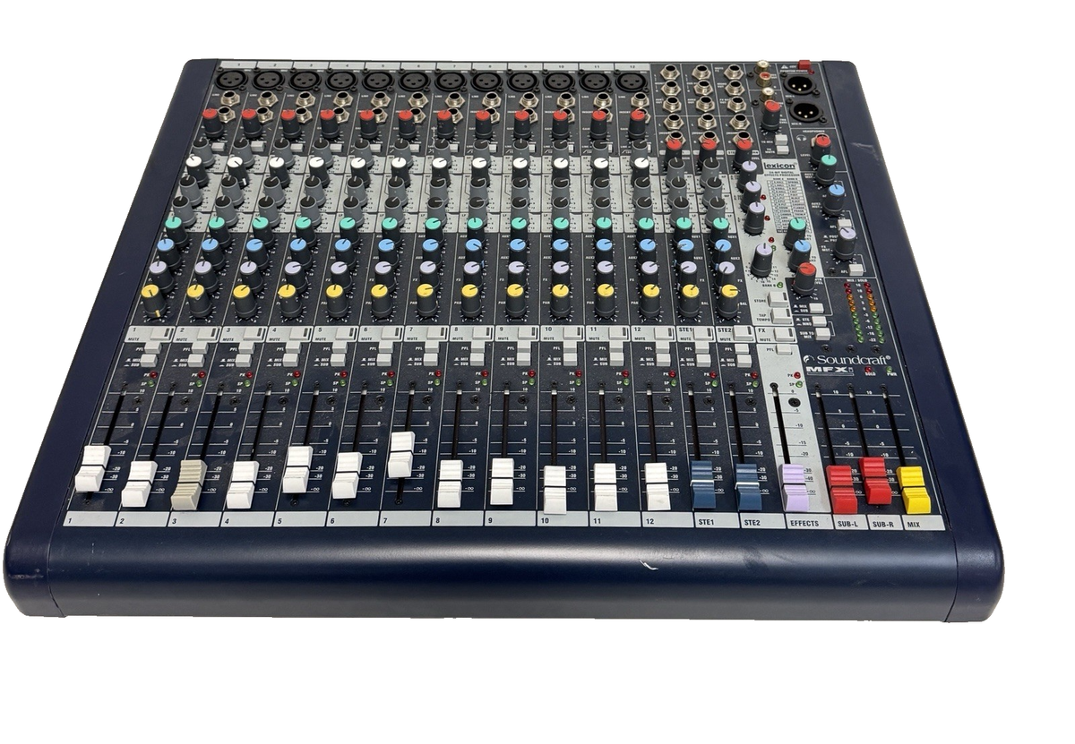 Soundcraft MFXi 12-Channel Mixer with 24-bit Lexicon Digital