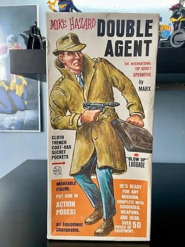 Vintage Marx Johnny West Mike Hazard Double Agent The Master of Disguise Figure