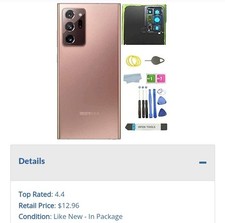 Galaxy Note 20 Ultra Back Glass Cover Door Replacement for Samsung Galaxy Bronze
