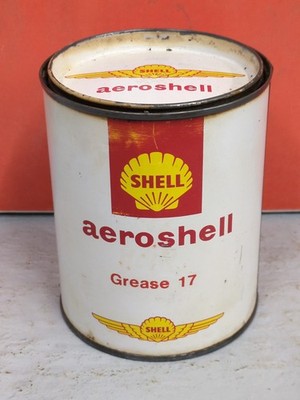 Vintage French Shell aeroshell Grease 17, 1kg Tin  (SH230)