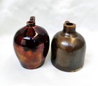 2 Rare Miniature Antique Stoneware Pottery Jugs Possibly Made in Texas — photo 4