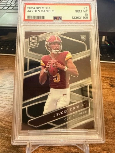 2024 Panini Spectra #2 Jayden Daniels Rookie Washington Commanders RC - PSA 10