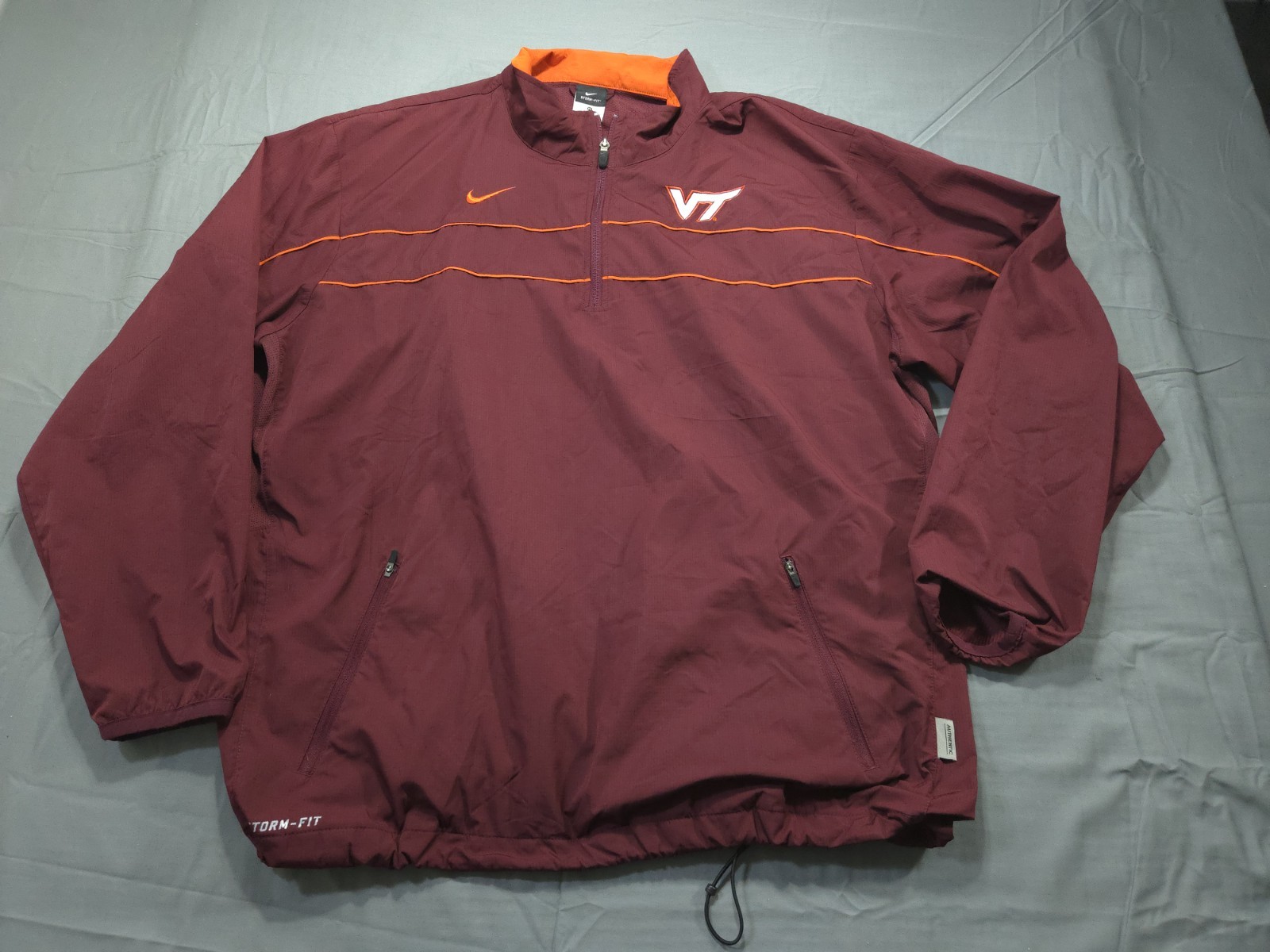 SACAI X NIKE Giacca Virginia Tech Hokies Nike Extra Large Rossa Windreaker Storm Fit Autentica