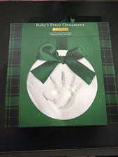 Baby  s Print Keepsake Clay Handprint Footprint Ornament