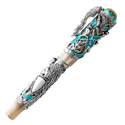 Montegrappa My Guardian Angel Sterling Silver Fountain Pen ISCUA3SW New In Box