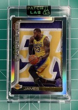 LeBron James Black Refractor Lakers Jersey  1/1 -  Built by Patch Lab