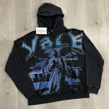 Vale Forever Statue of Liberty Hoodie 'Black' Men's Streetwear Washed Pullovers