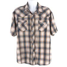 90s Wrangler pearl snap western shirt short sleeve 1990s vintage