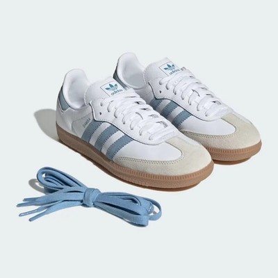 JS1391 adidas Originals Samba OG Cloud White Alumina Ash Blue (Women's) |  eBay