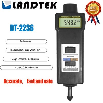 LANDTEK DT-2236 Photo/ Contact    Speedometer Surface Speed Tester  KD *pz
