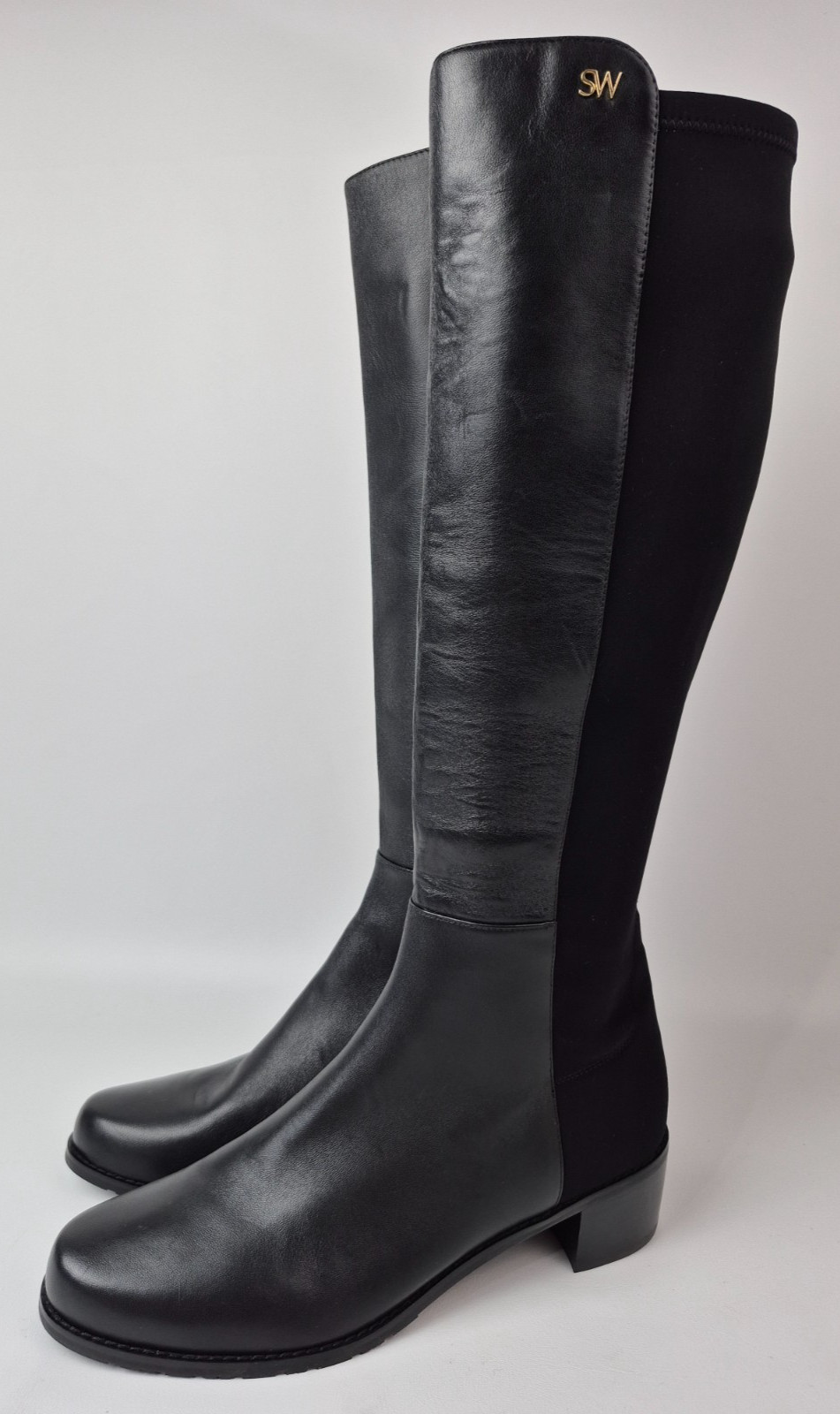 Stuart Weitzman Women's Black Leather Jayla Knee High Boots Size 9 B
