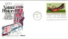HAIDA INDIAN CEREMONIAL CANOE NATURAL HISTORY FLEETWOOD CACHET FDC 1970 UNADDR