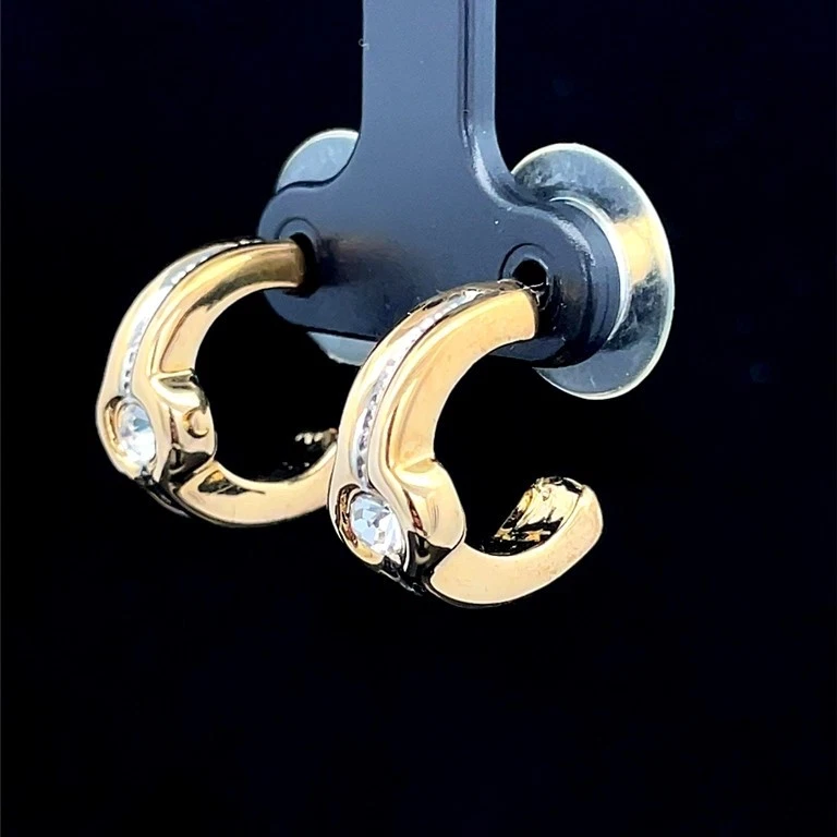 HALBCREOLEN BICOLOR  MIT KRISTALLEN SCHMUCKJAGD - Bild 2 von 2