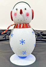 St Nicholas Square Bobble Light Up Snowman Christmas Holiday Decor Figure