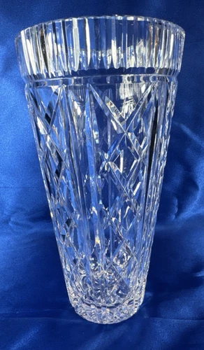 Vintage Waterford "Killeen" 10" Vase Cut Crystal Centerpiece Discontinued