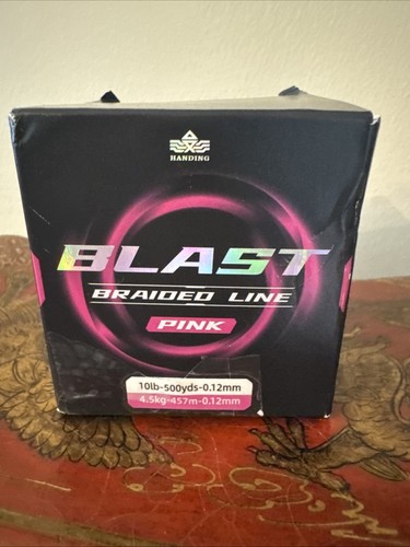 Handing Fishing Blast Braided Fishing 0.12mm - Line 10 Lb - 500 Yds Pink - Picture 5 of 8
