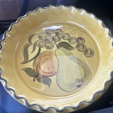 Vintage 1971 LOS ANGELES  Potteries Pottery Pie Dish Plate Oven warehouse 10 