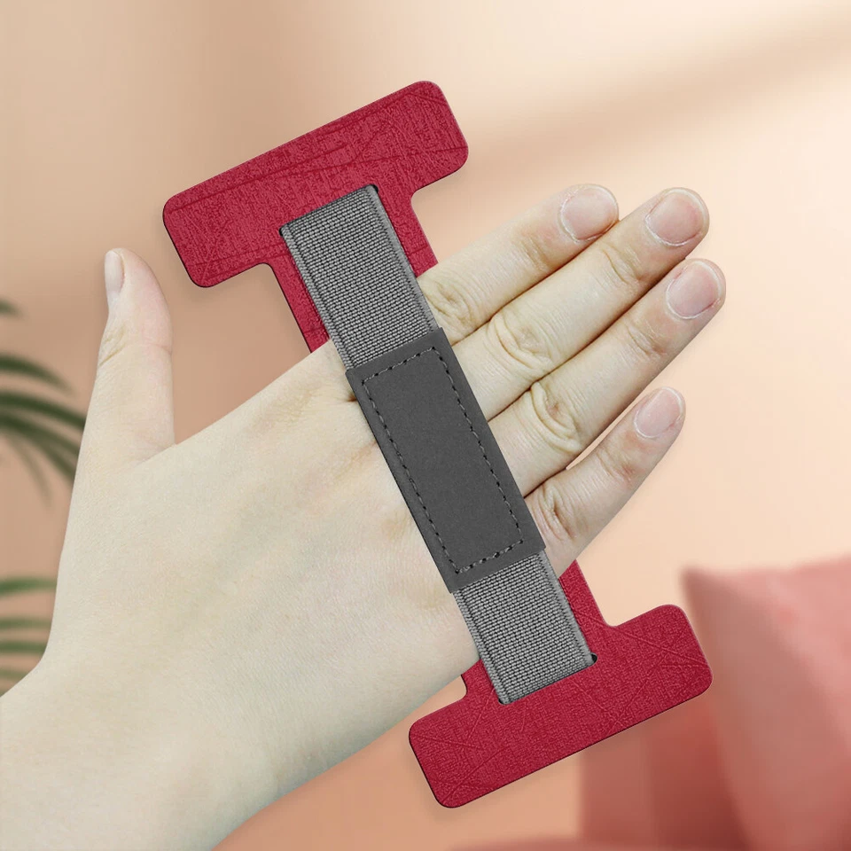 Tablet Handed Grip Strap Holder Tablet Hand Holder for 6-8 Inch Kindle (Red) - Image 3 of 4