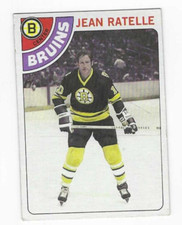 1978-79 TOPPS JEAN RATELLE #155 BOSTON BRUINS