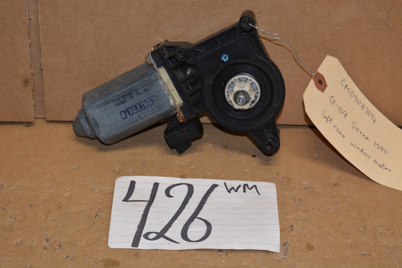 01 02 03 04 GMC Sierra 1500 REAR Driver Side Window MOTOR #426-WM