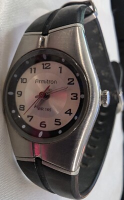 Vintage Armitron Watch WR165 Red Seconds Sports Easy Read Dial