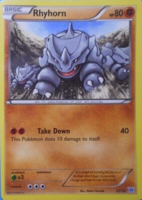 Pokemon Rhyhorn (23/30) XY Trainer Kit Latios LP