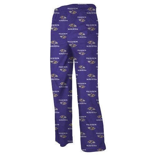 NFL Baltimore Ravens Toddler Preschool Allover Logo Flannel Pajama Pants