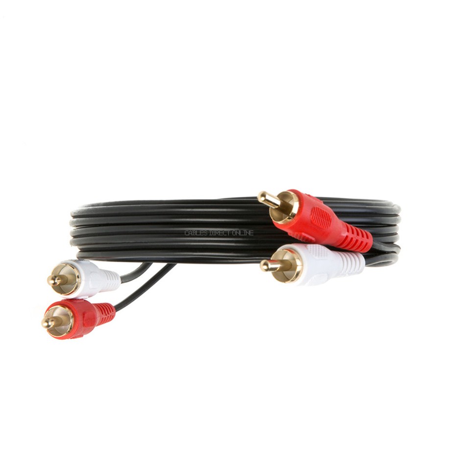 2 Rca To 2 Rca Stereo Channel Audio Cable Adapter 3ft 6f 10ft 12ft 25ft ...