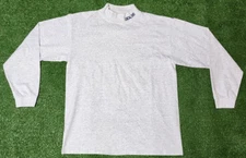 Vintage Cal Cru Local 610 Long Sleeve T Shirt Mens Half Turtleneck L Made in USA