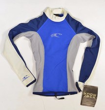 O'Neill Style 1255 Womens Superskins Long Sleeve Rashguard 4 Pacific NEW