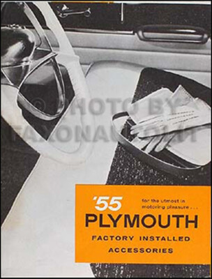 1955 Plymouth Original Accessories Sales Brochure 55 Belvedere Savoy Plaza OEM