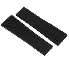 NEW Breitling 155s Diver Pro 3 Black Rubber Strap Band 24-20mm